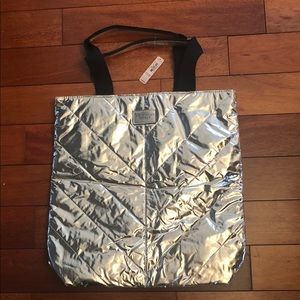 Rose Gold Metallic Victoria’s Secret Tote